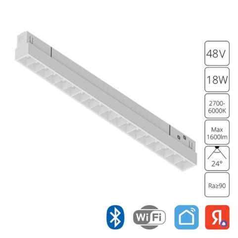 Магнитный трековый светильник Arte Lamp Linea Smart 2700-6000К A4695PL-1WH