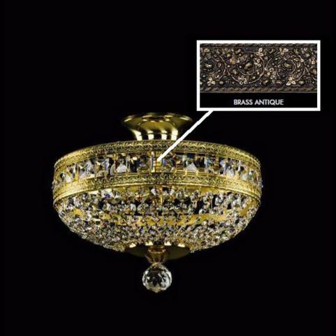 Люстра Art Glass MILADA DIA 300 BRASS ANTIQUE CE