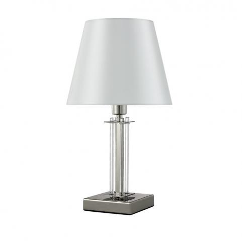 Настольный светильник Crystal Lux NICOLAS LG1 NICKEL/WHITE