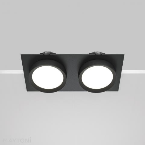 Точечный светильник Maytoni Hoop  DL086-02-GX53-SQ-B