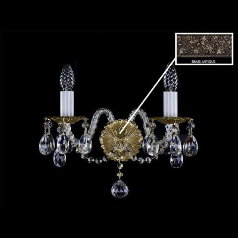 Бра Art Glass CHLOE II. BRASS ANTIQUE CE