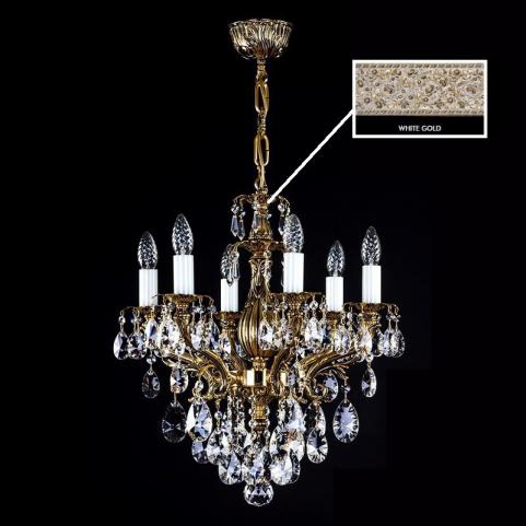 Люстра Art Glass ETELA VI. WHITE GOLD CE