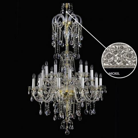 Люстра Art Glass THEODORA XX. 910x1500 NICKEL CE