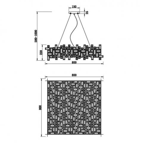 Подвесной светильник Stilfort Tetrix 2171/09/16P