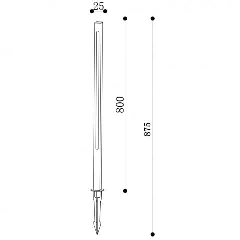 Уличный светильник Maytoni Pole O440FL-L12GF3K