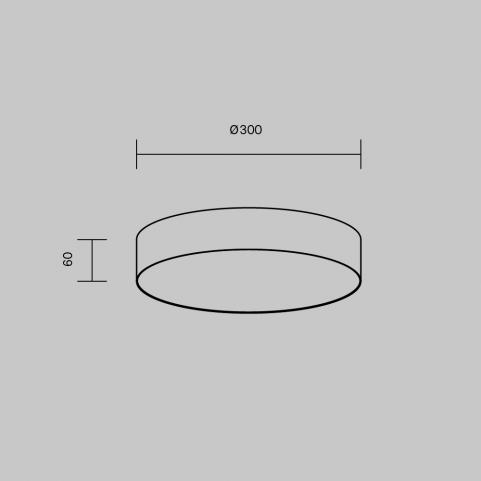 Потолочный светильник Maytoni Technical Ceiling 4000K Zon C032CL-36W4K-RD-B