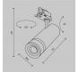 Трековый светильник Maytoni Technical Trinity  4000K Focus Zoom TR198-3-20W4K-Z-B