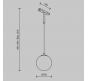 Трековый подвесной светильник Maytoni Technical Basity  Luna TR178-1-5WTW-B