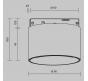 Трековый светильник Maytoni Technical Levity 3000К Alfa S TR188-1-5W3K-M-BW