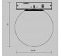 Трековый светильник Maytoni Technical Levity 4000К Luna TR185-1-3W4K-B
