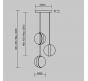 Подвесной светильник Maytoni  Misterio MOD379PL-L17B3K