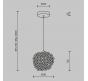 Подвесной светильник Maytoni Adamant MOD487PL-01BS